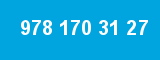 978 170 31 27 978 170 31 27